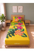 Hand Painted Rayon Bedsheet Set Single Size